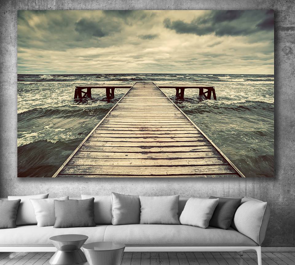 Ljuddämpande tavla - Havet
