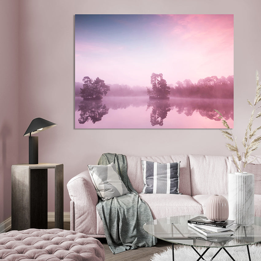 Ljuddämpande tavla - Rosa Gryning