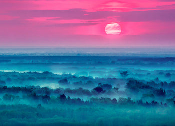 Ljuddämpande tavla - Foggy Hills