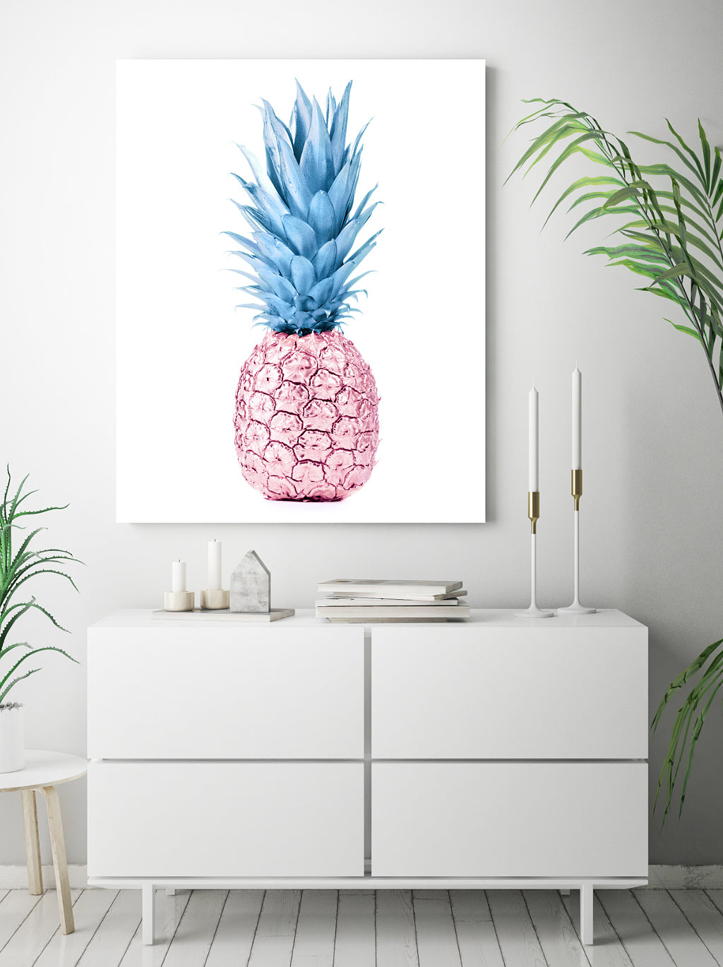 Ljuddämpande tavla - Pink & Blue