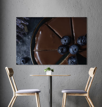 Ljuddämpande tavla - Blueberry Cheesecake