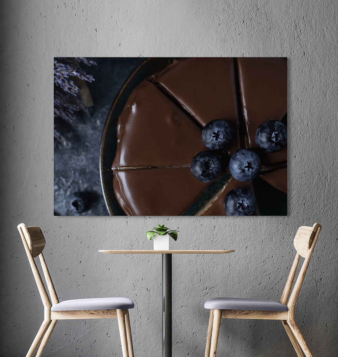 Ljuddämpande tavla - Blueberry Cheesecake