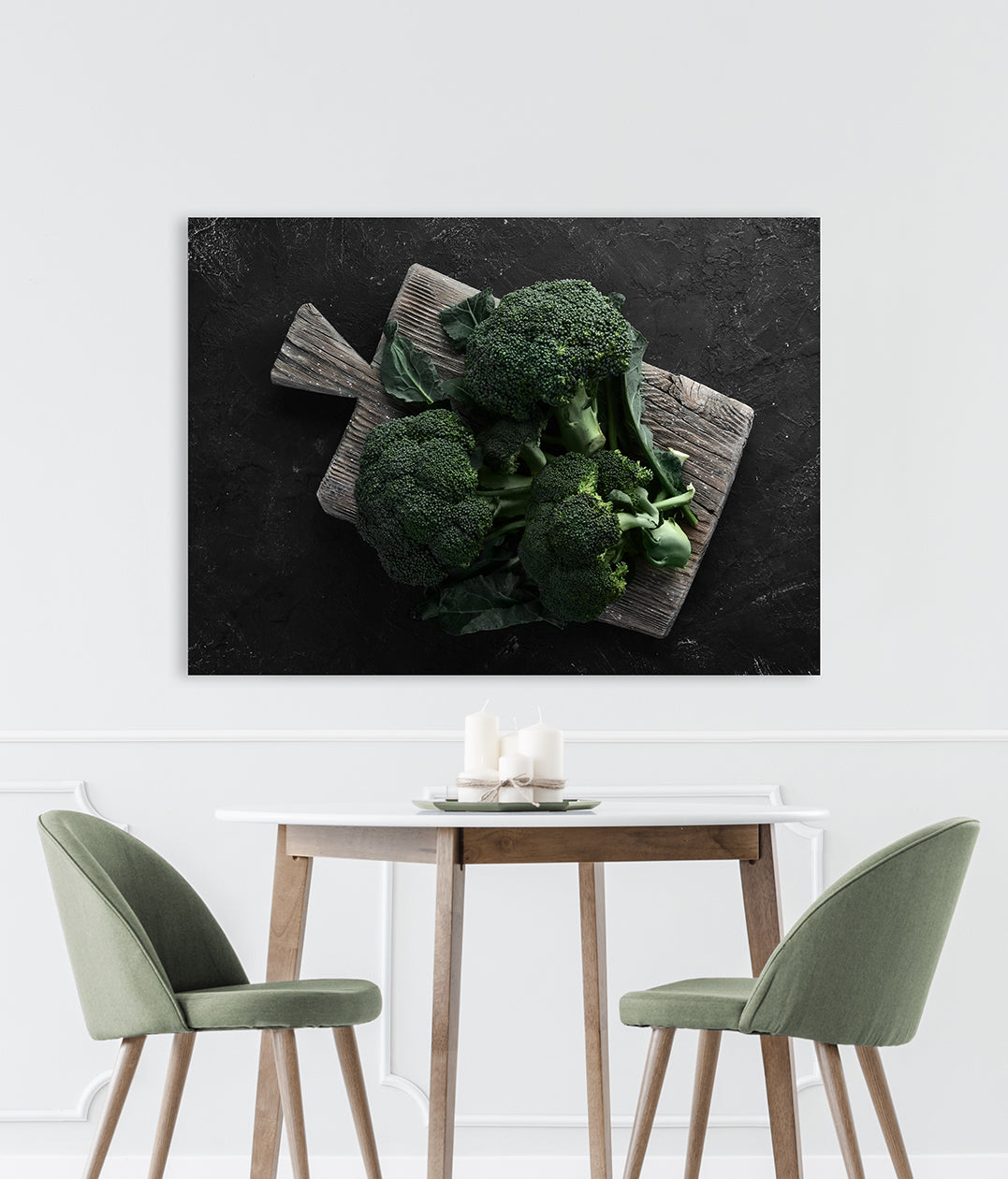 Ljuddämpande tavla - Fresh Green Broccoli