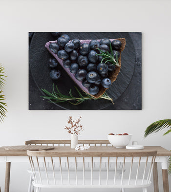Ljuddämpande tavla - Blueberry vegan cheesecake