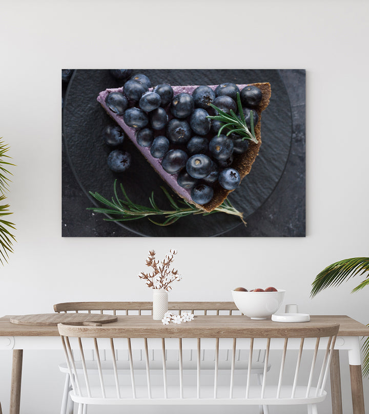 Ljuddämpande tavla - Blueberry vegan cheesecake