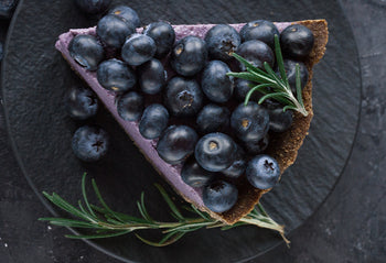 Ljuddämpande tavla - Blueberry vegan cheesecake