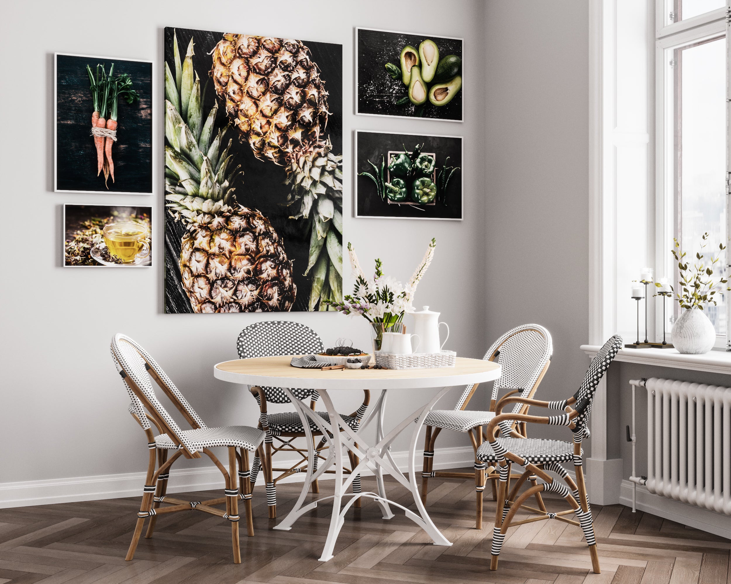 Ljuddämpande tavla - Ananas