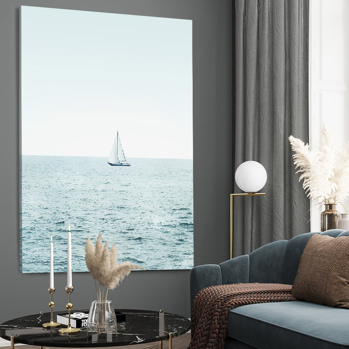 Ljuddämpande tavla - Sailing in Blue
