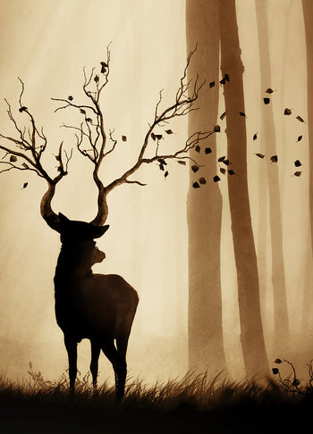 Ljuddämpande tavla - Wild Forest King