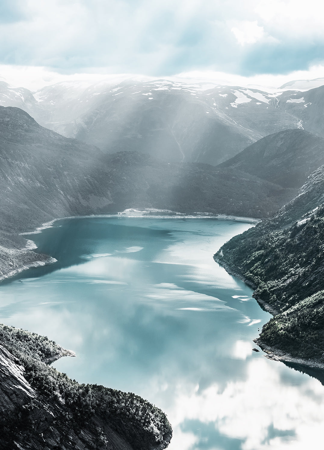 Ljuddämpande tavla - Fjord