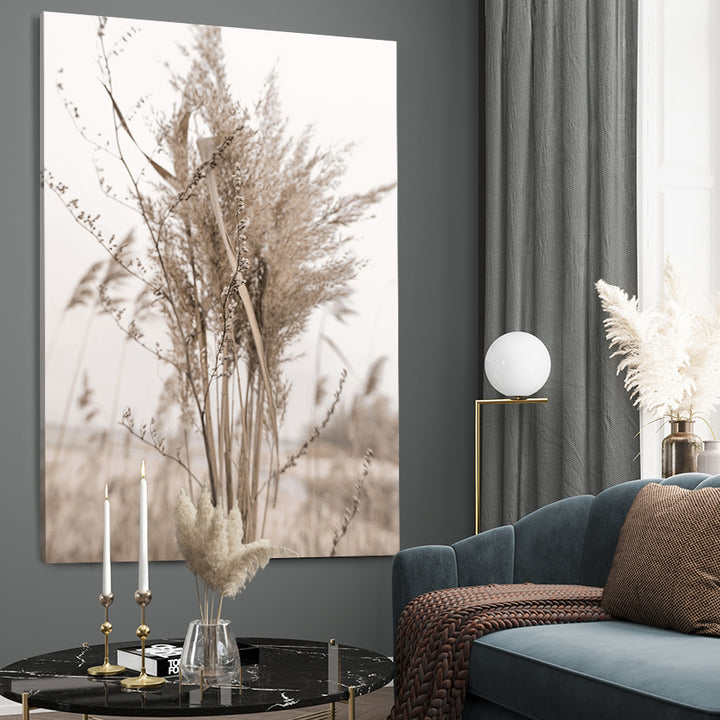Ljuddämpande tavla - Pampas Grass