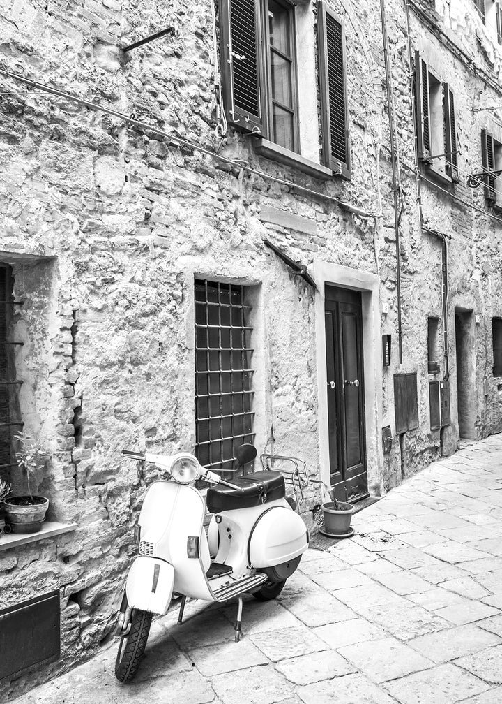 Ljuddämpande tavla - White Vespa