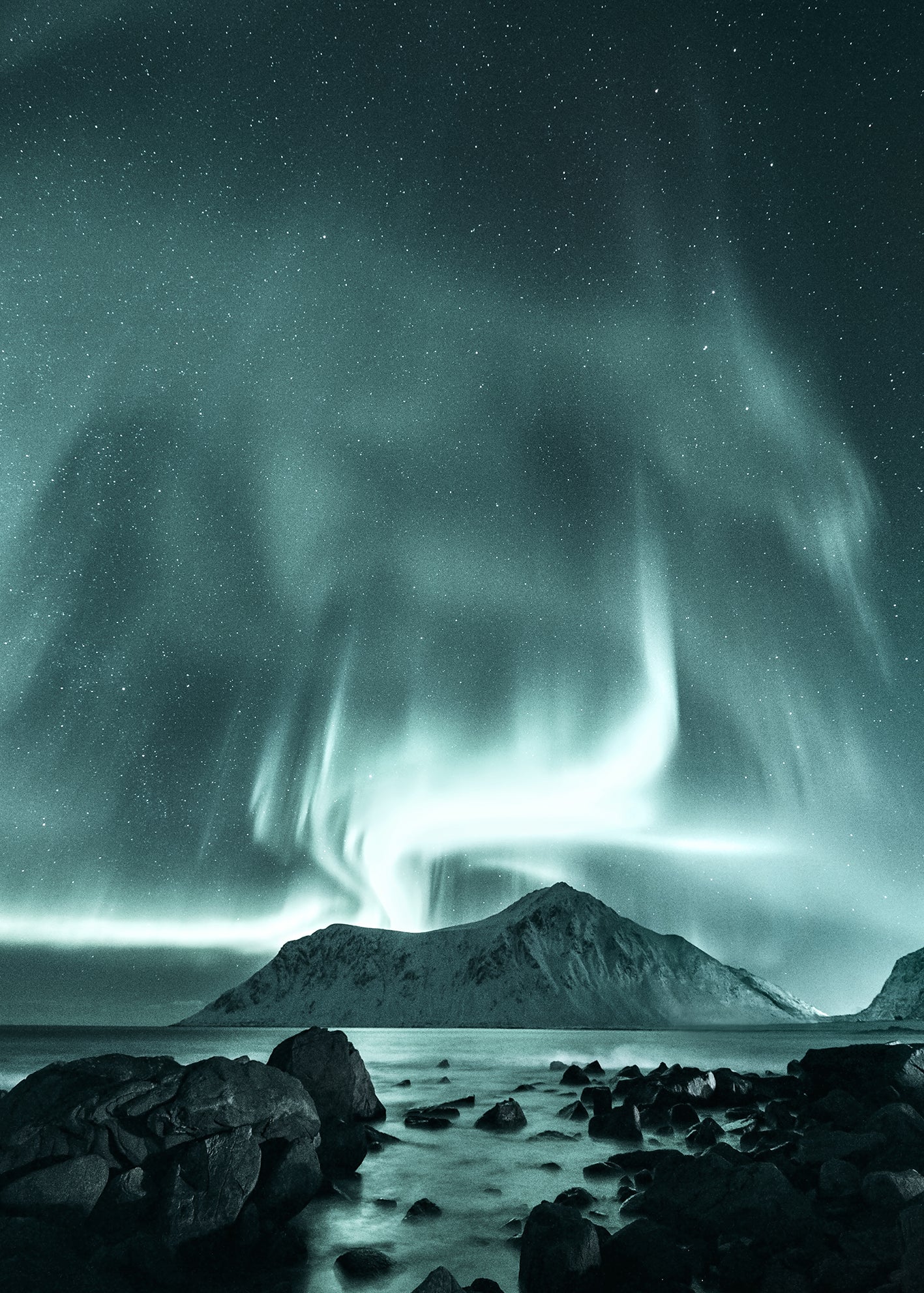 Ljuddämpande tavla - Northern Lights
