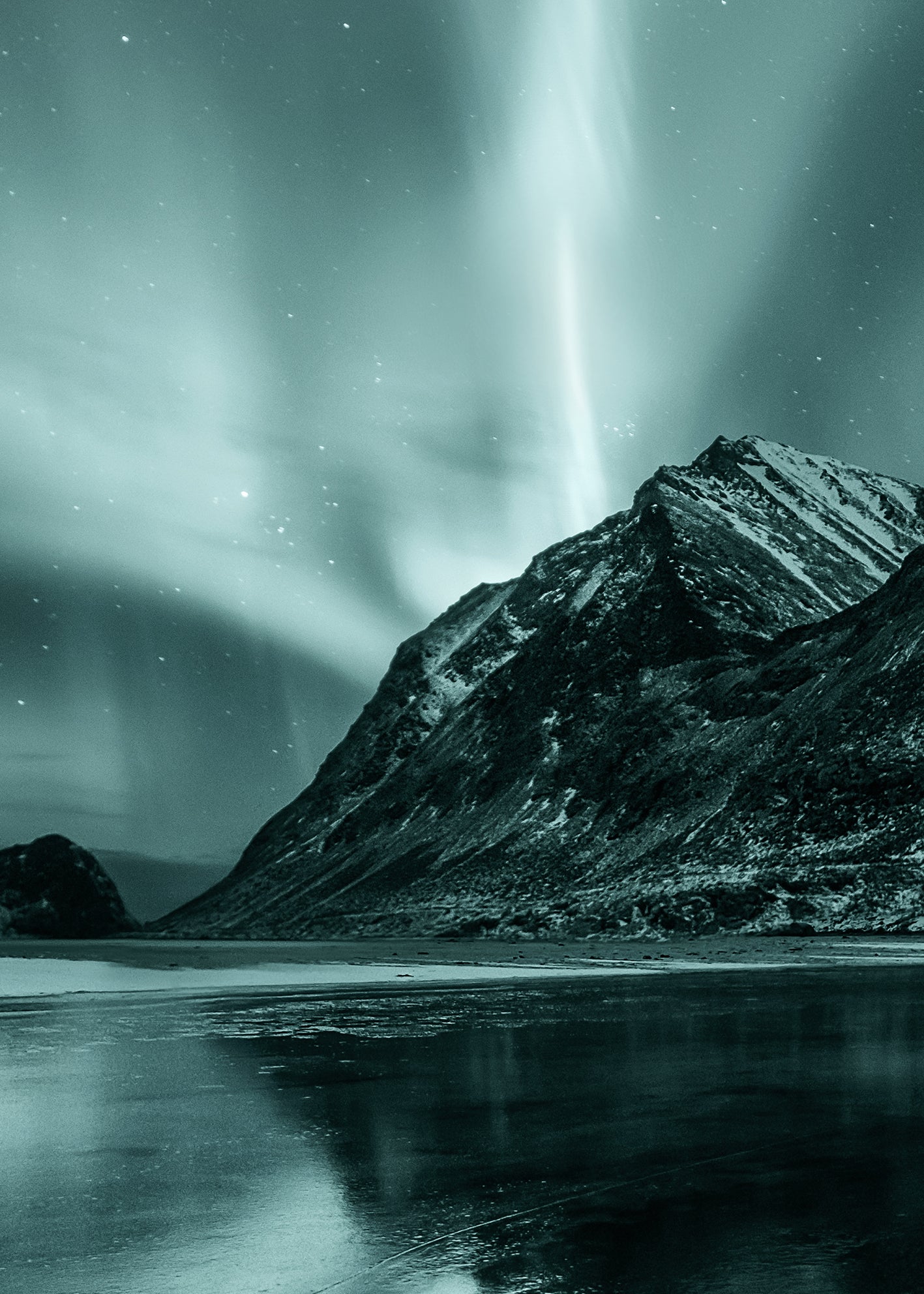 Ljuddämpande tavla - Lights under Mountains