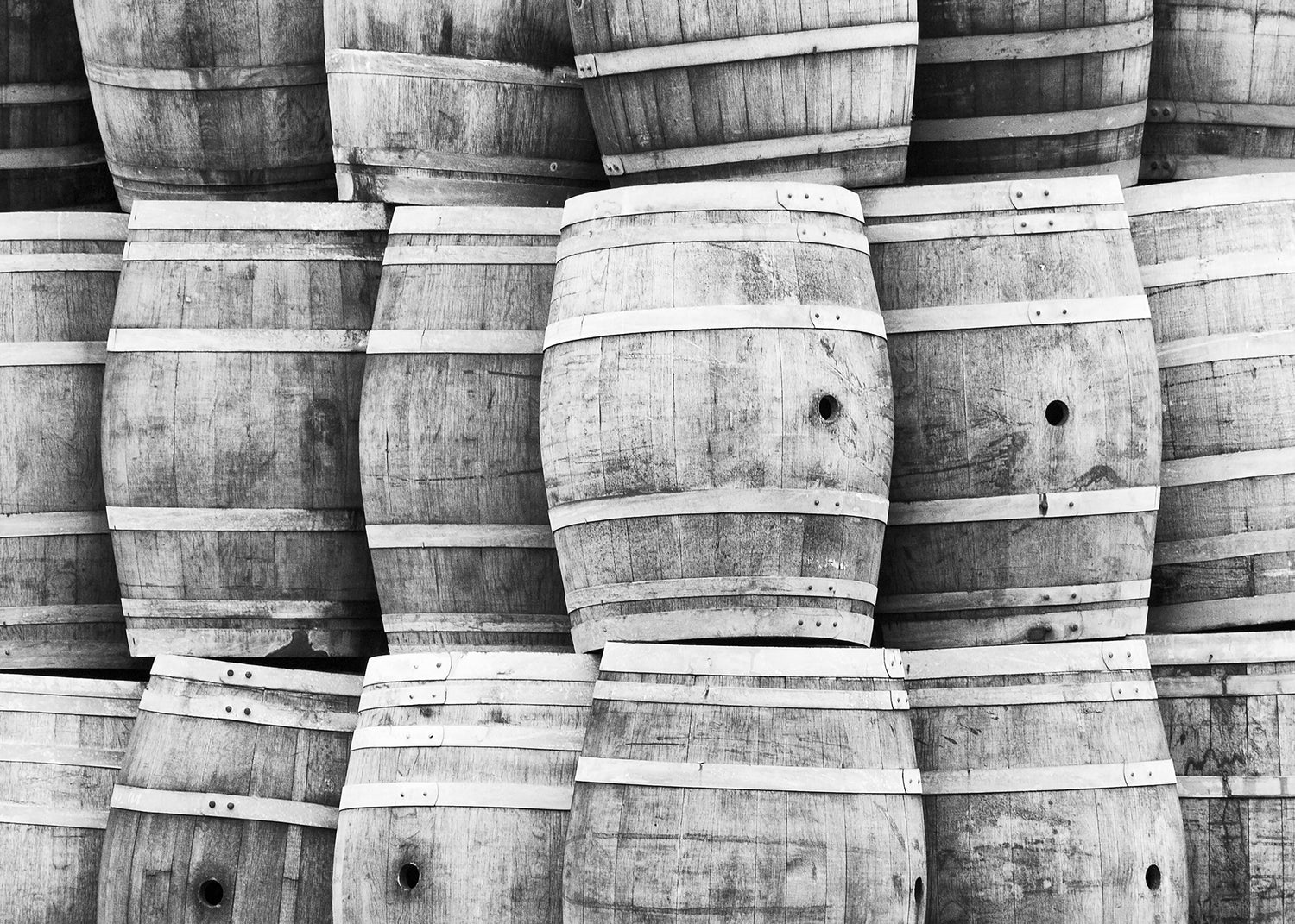 Ljuddämpande tavla - Wine Barrels
