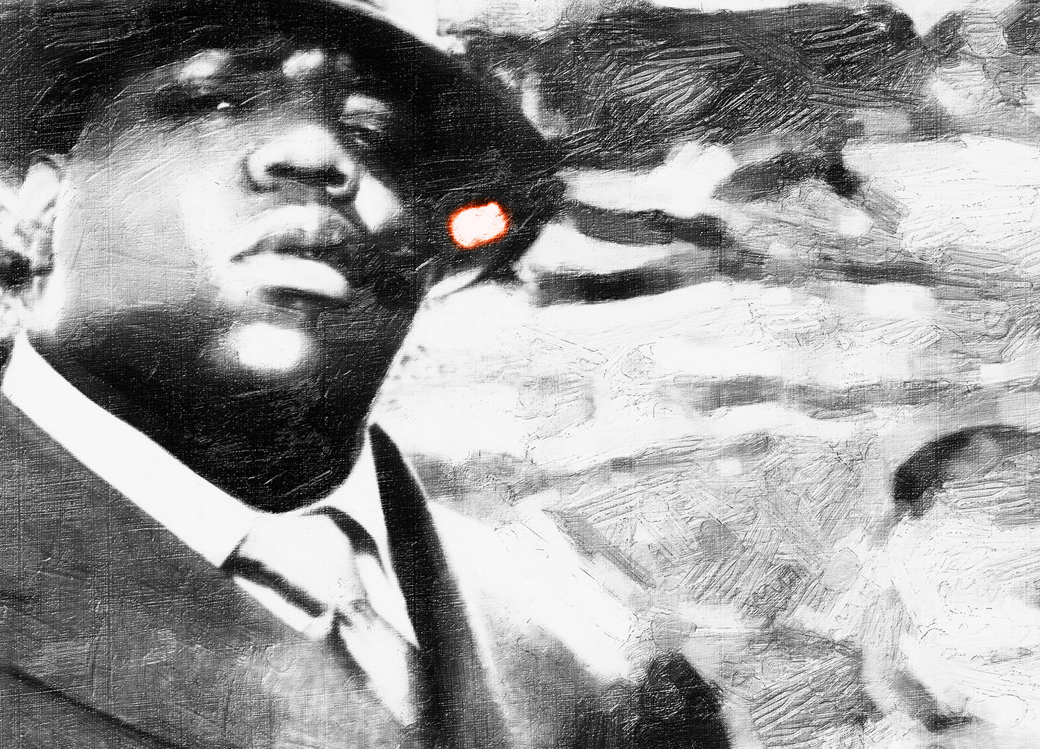 Ljuddämpande tavla - Biggie smalls Tavla