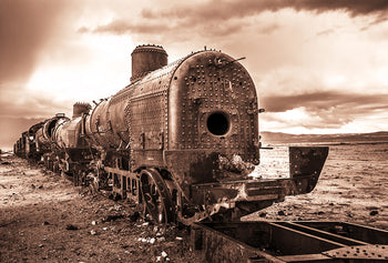 Ljuddämpande tavla - Last station - Tavla på ett gammalt tåg