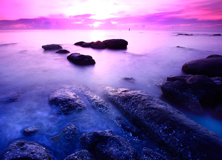 Canvastavla - Blue & Purple Sunset