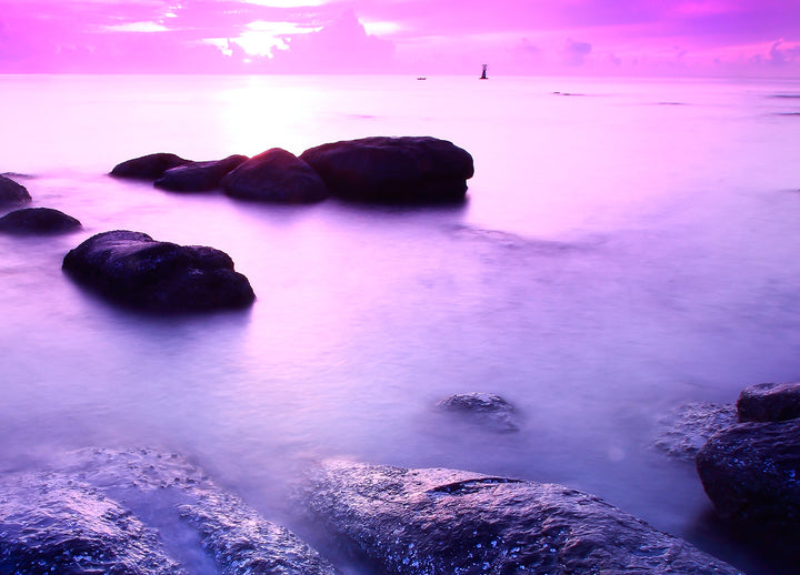 Canvastavla - Blue & Purple Sunset