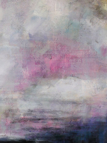 Abstrakt Oljemålning - Purple Pearl (50x70cm)