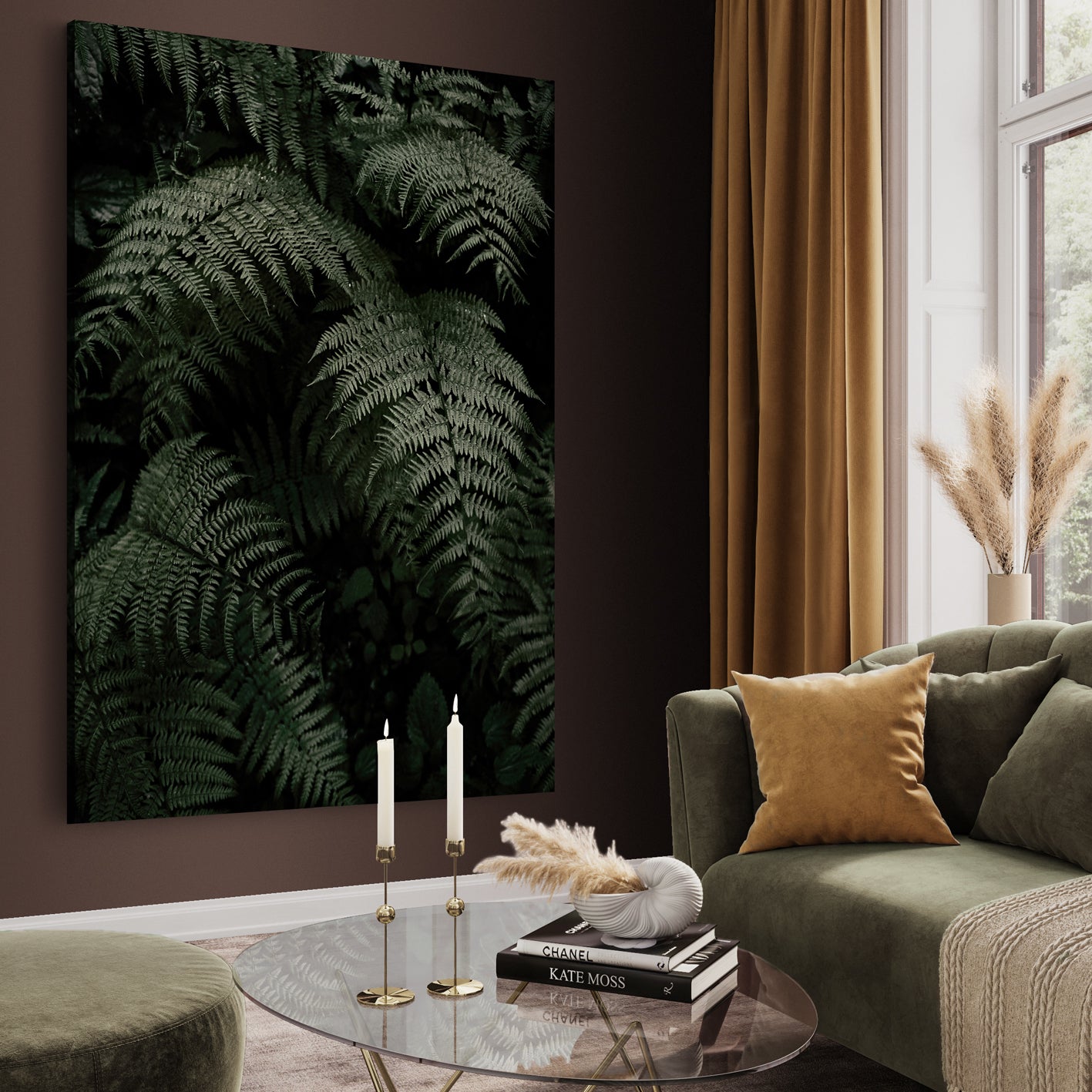 Canvastavla - Fern Forest