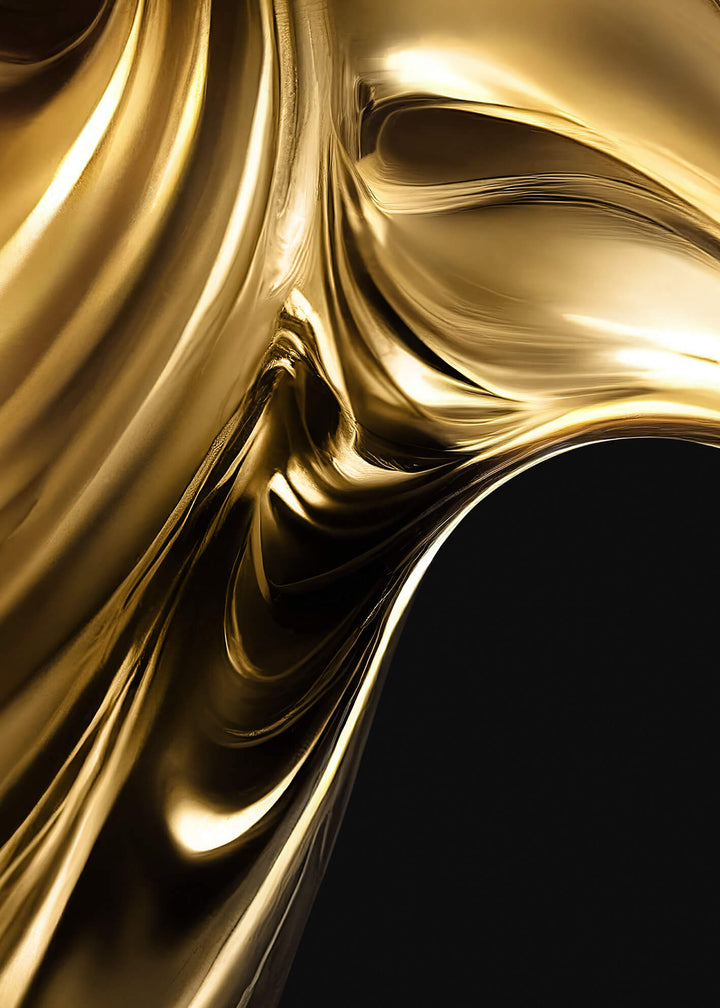 Ljuddämpande tavla - Golden Swirl