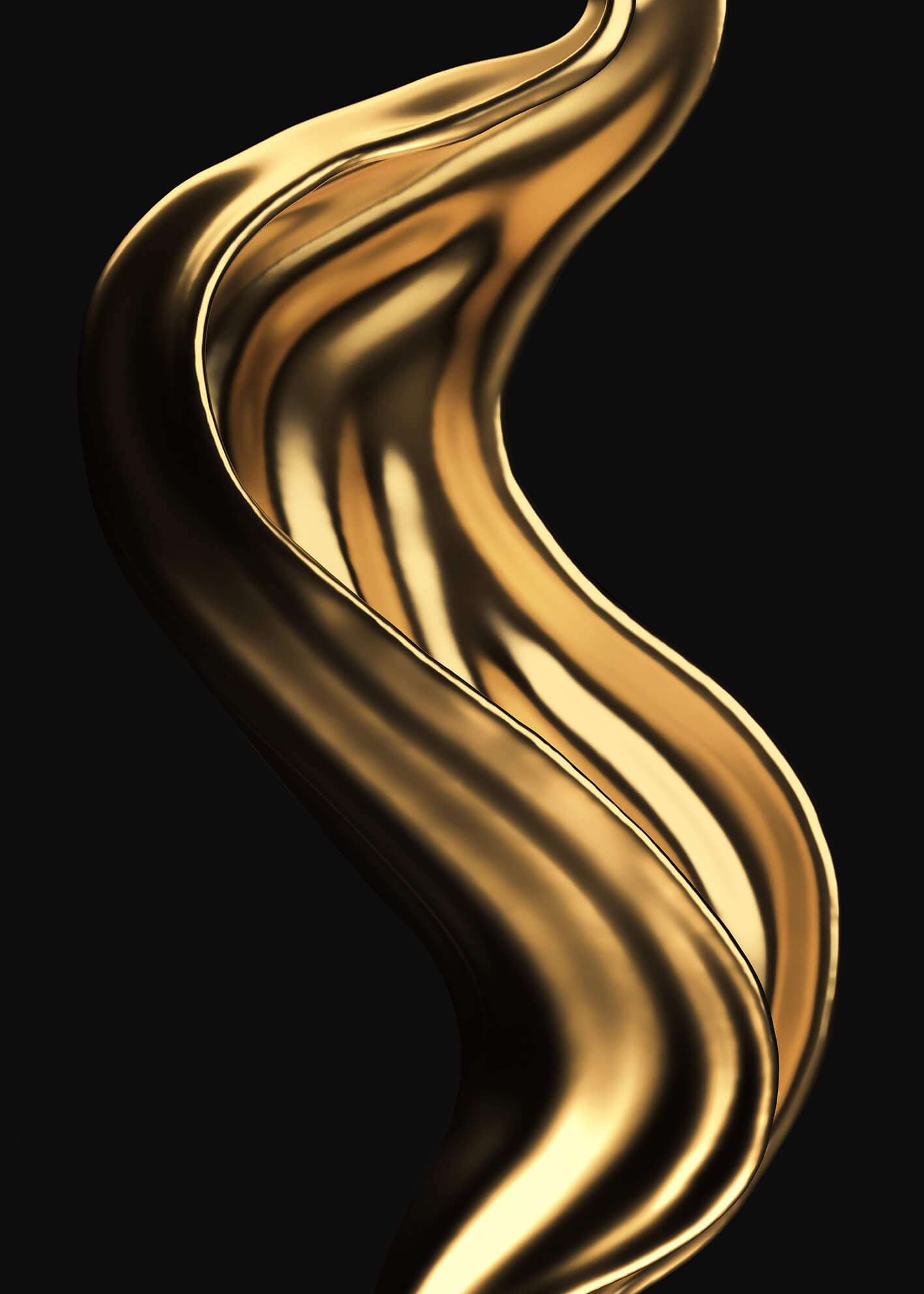 Ljuddämpande tavla - Gold Splash