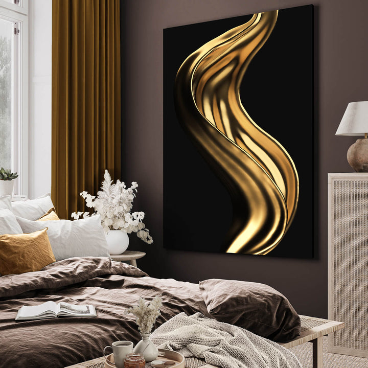 Ljuddämpande tavla - Gold Splash