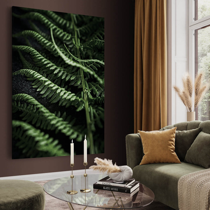 Ljuddämpande tavla - Green fern
