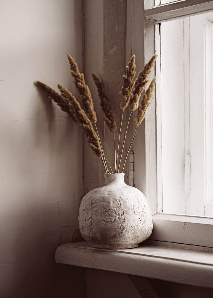 Ljuddämpande tavla - Vase with Pampas