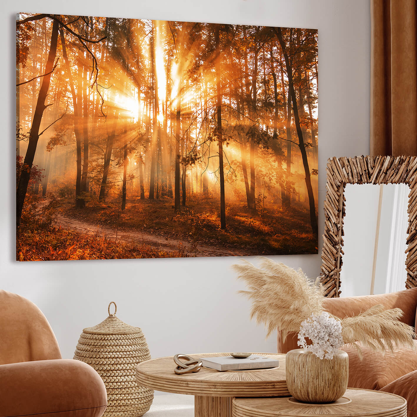 Ljuddämpande tavla - Sunny Forest