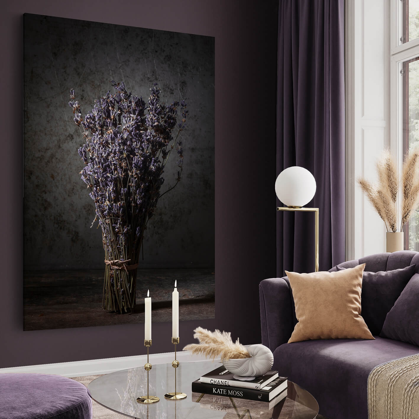 Ljuddämpande tavla - Dry Lavender