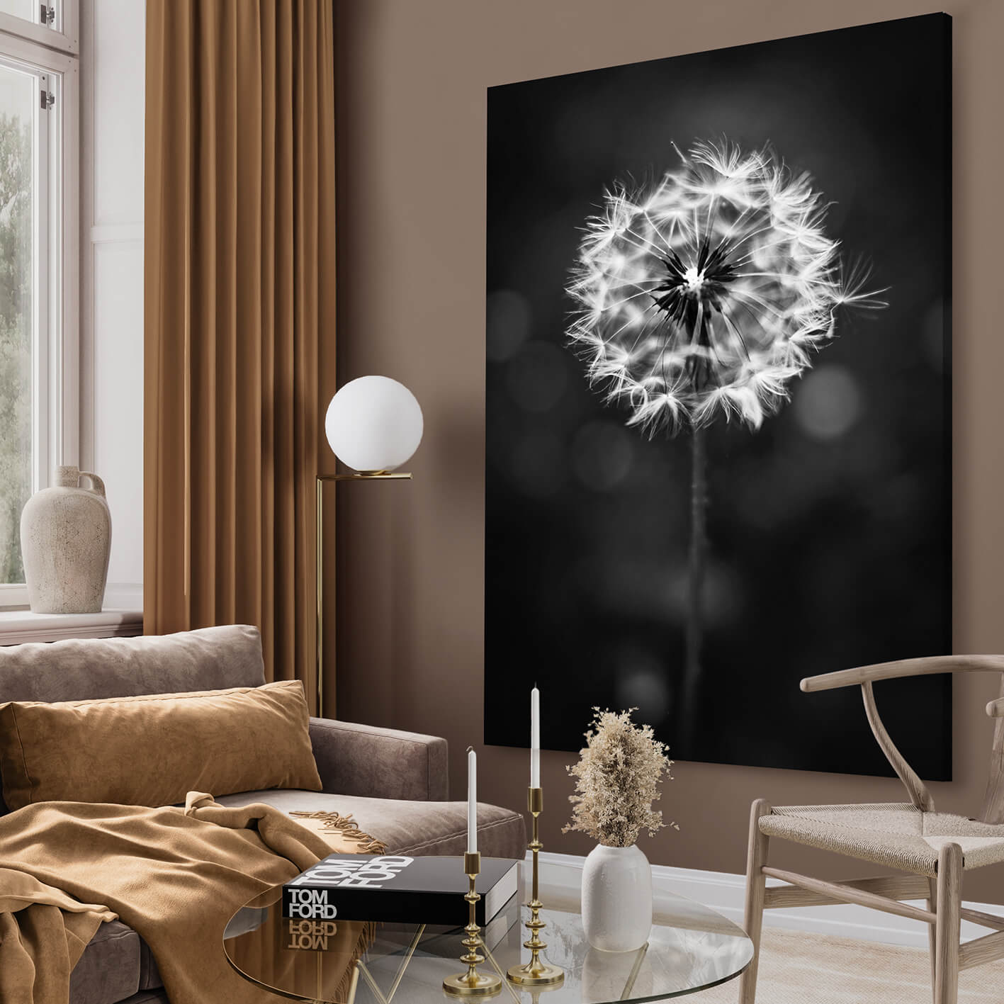 Ljuddämpande tavla - Dandelion wish