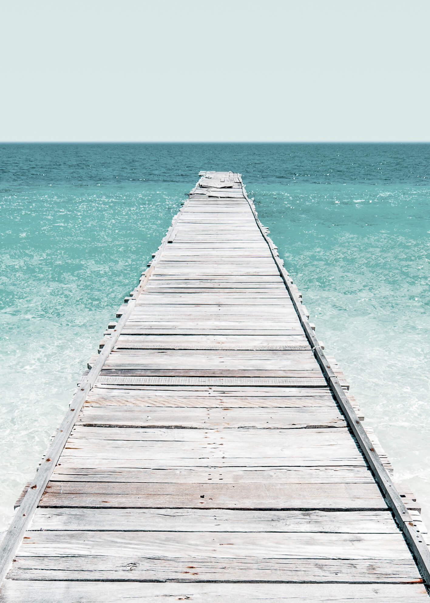 Ljuddämpande tavla - Jetty on the beach 