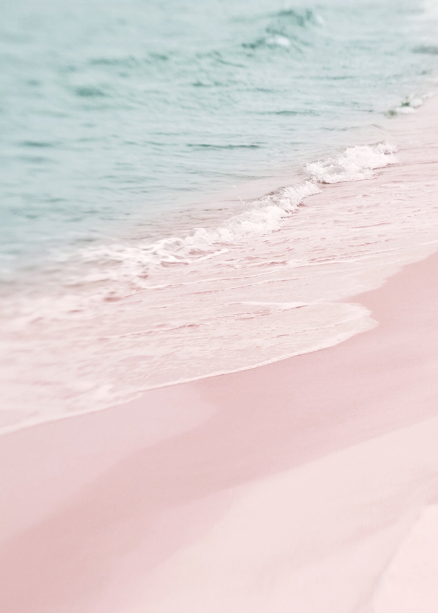 Ljuddämpande tavla - Pink beach