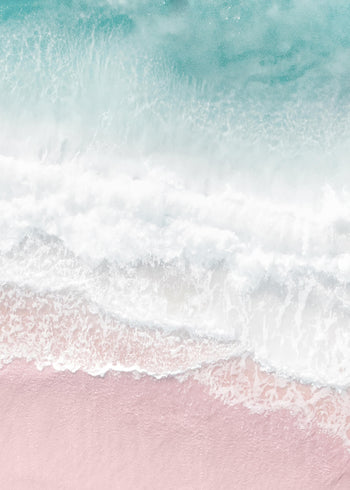 Ljuddämpande tavla - Pink sand beach