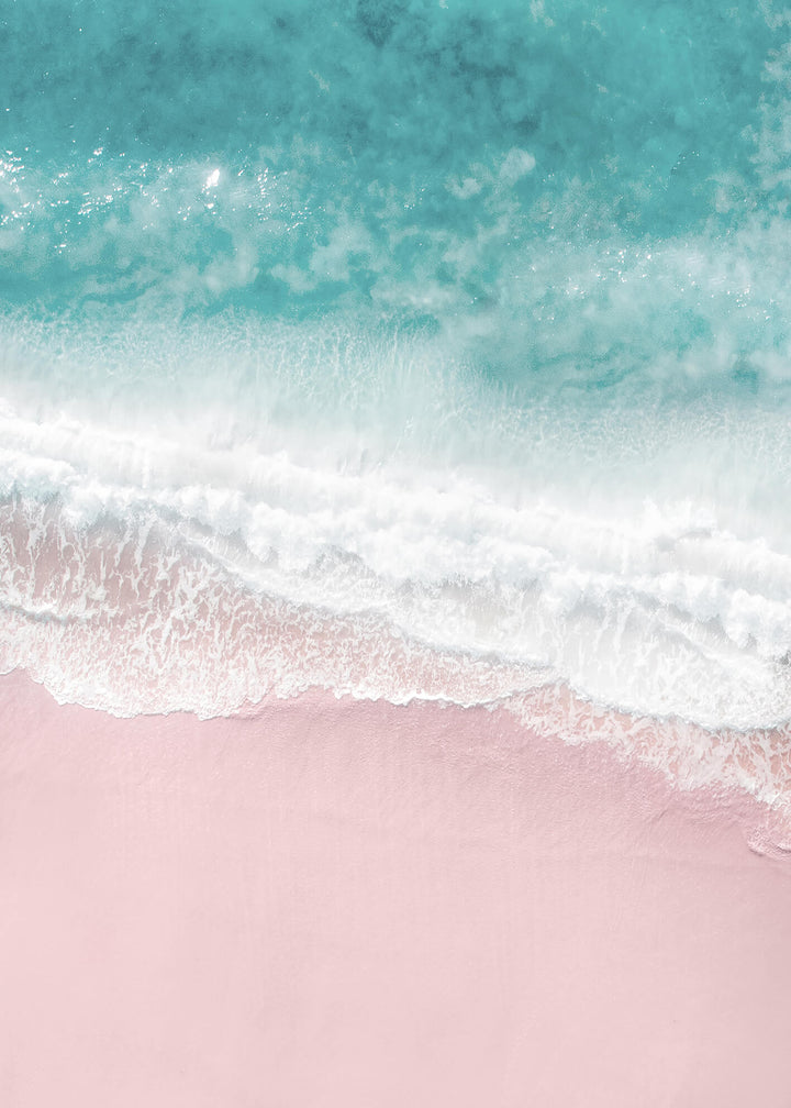 Ljuddämpande tavla - Pink sand beach