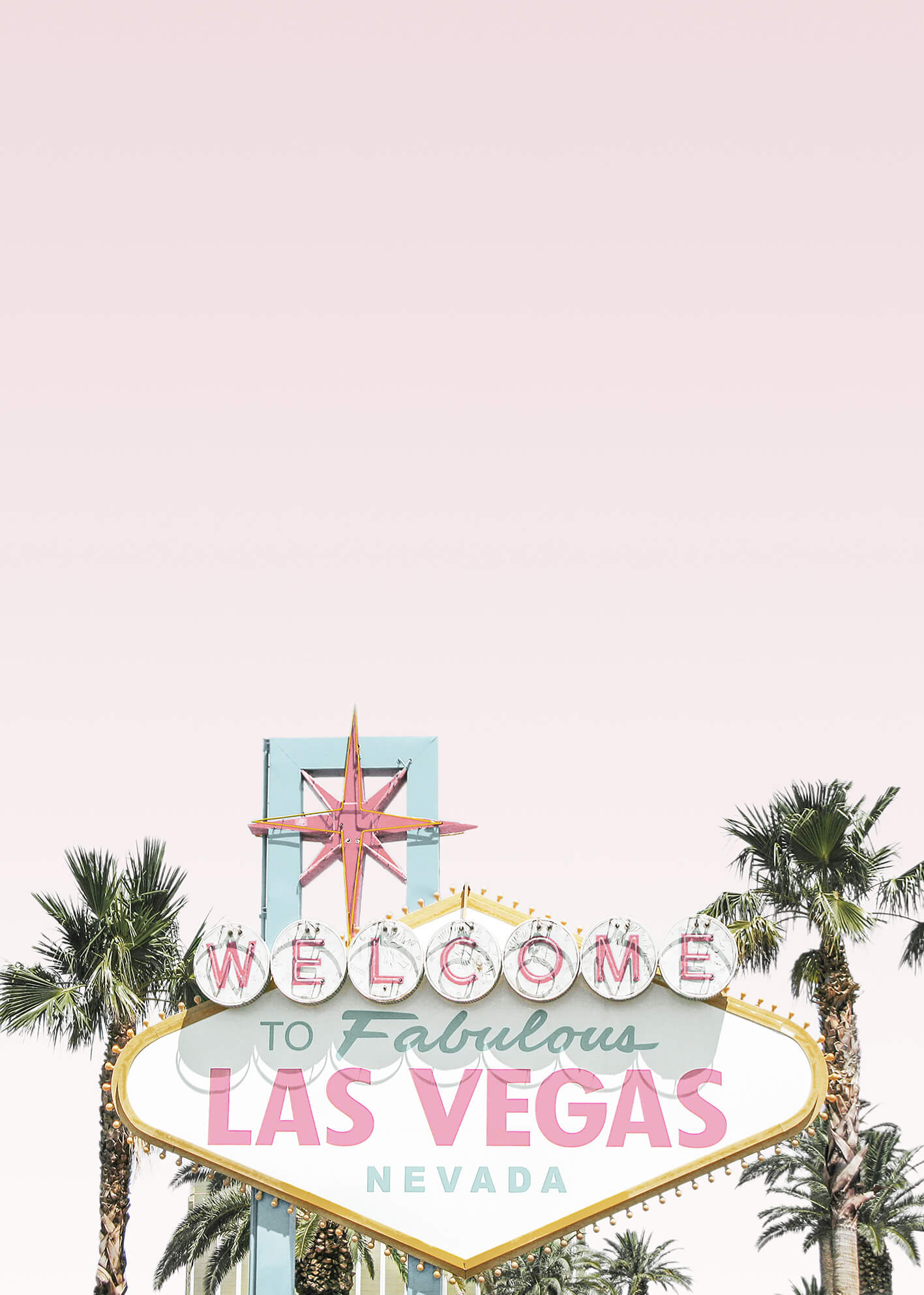 Ljuddämpande tavla - Las Vegas pastel