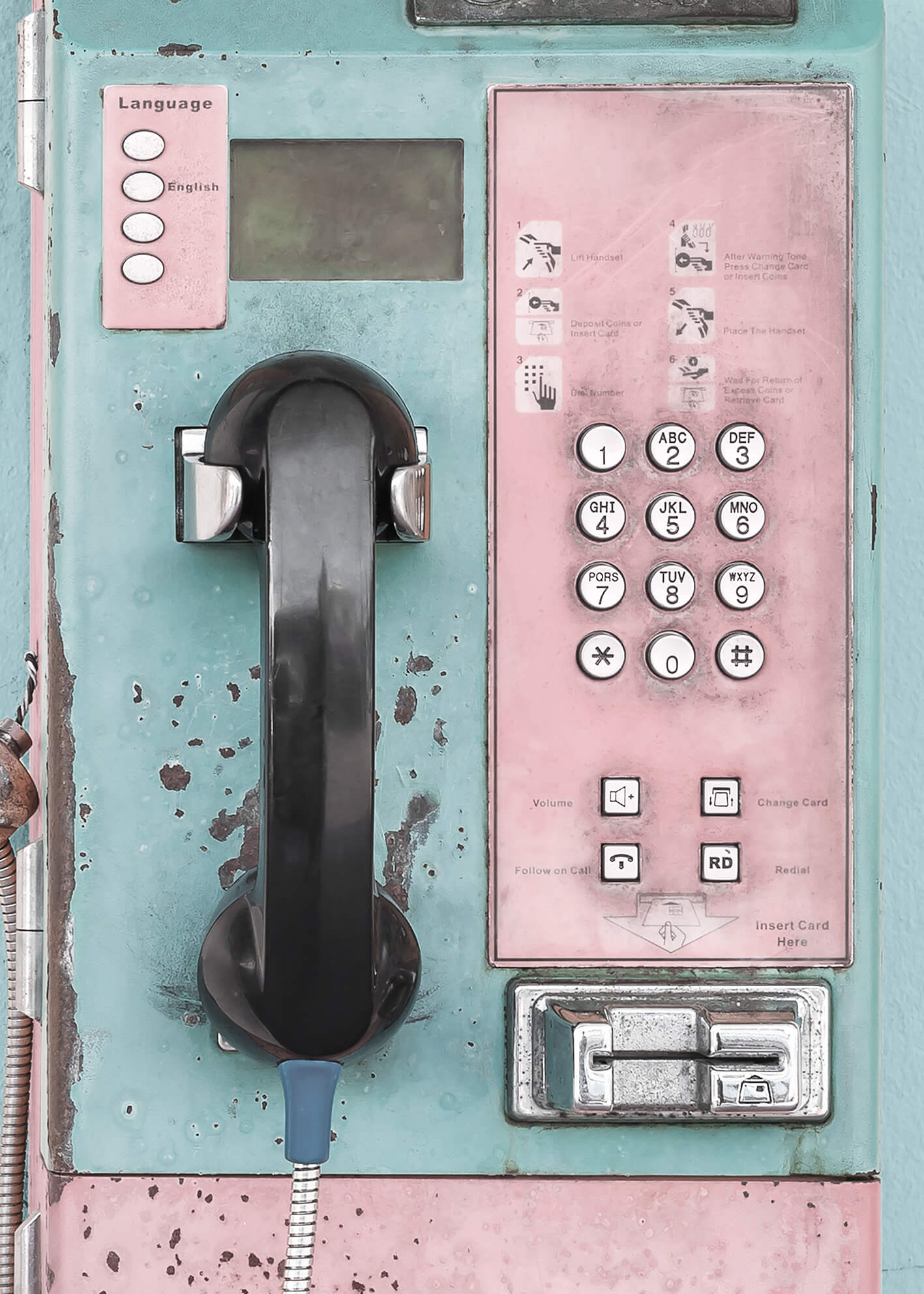 Ljuddämpande tavla - Retro pay phone 