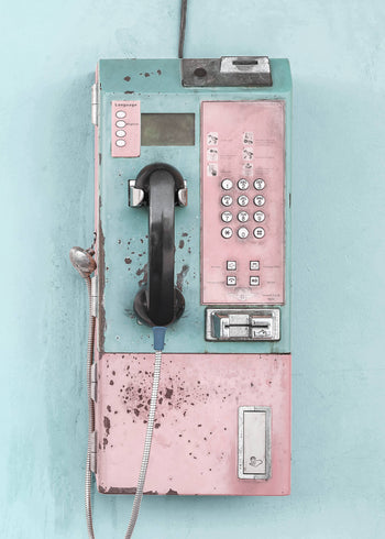 Ljuddämpande tavla - Retro pay phone 