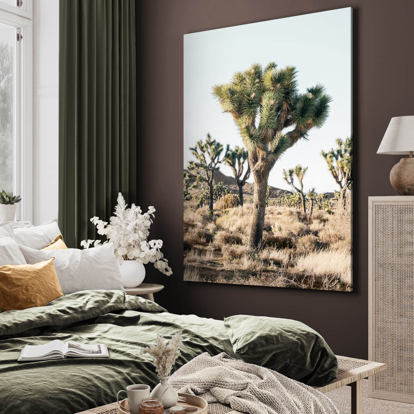 Ljuddämpande tavla - Joshua trees in the desert