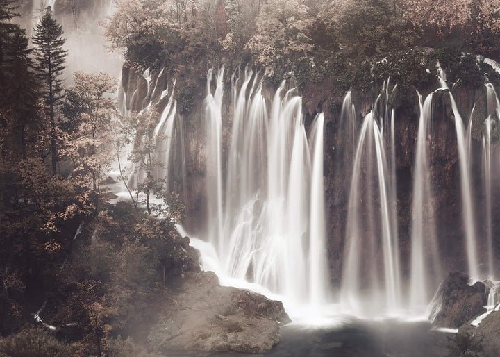 Ljuddämpande tavla - Forest Waterfall