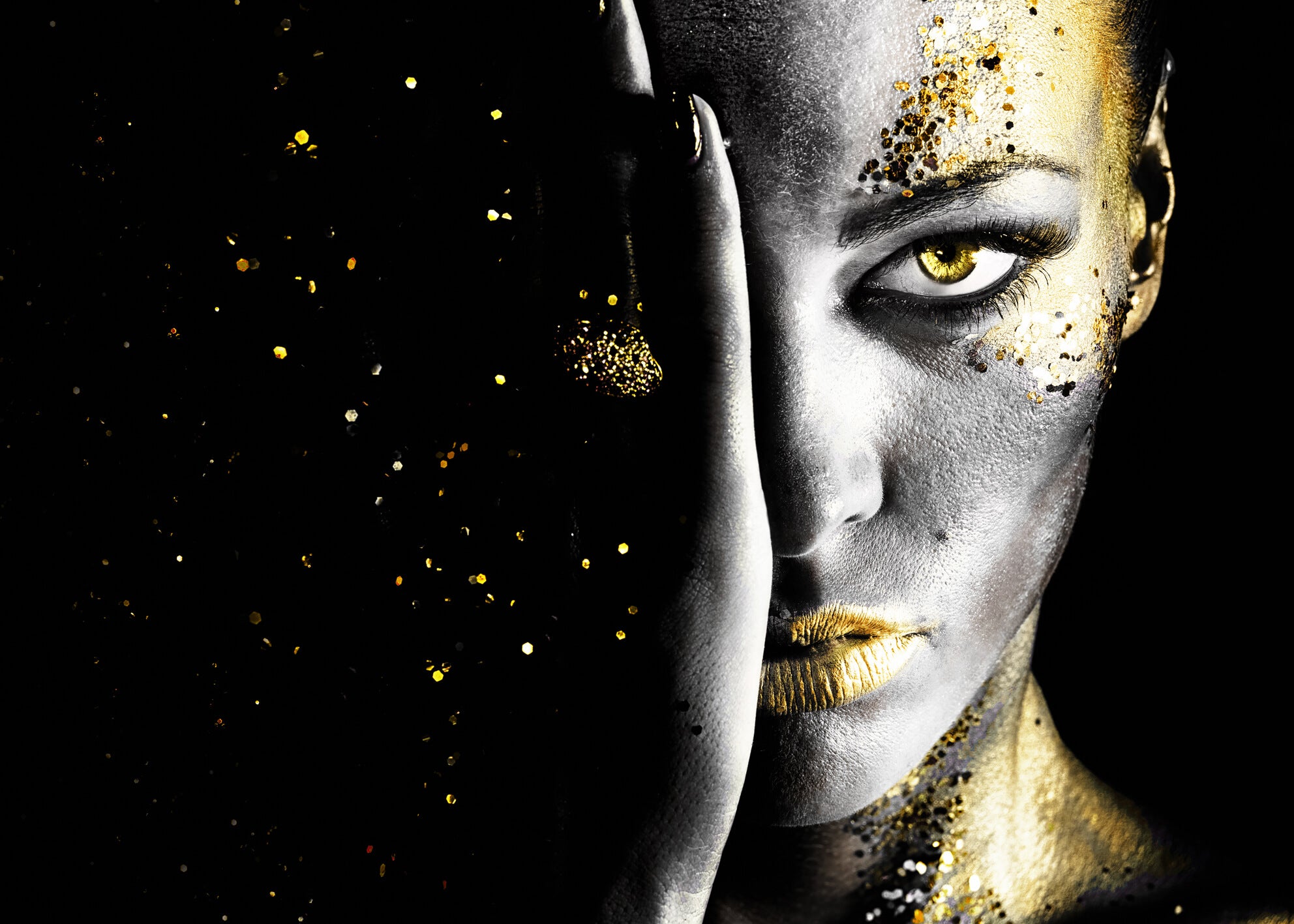 Ljuddämpande tavla - Golden Lady
