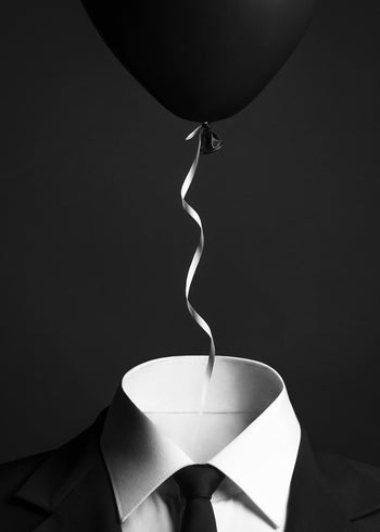 Ljuddämpande tavla - Black Balloon Suit