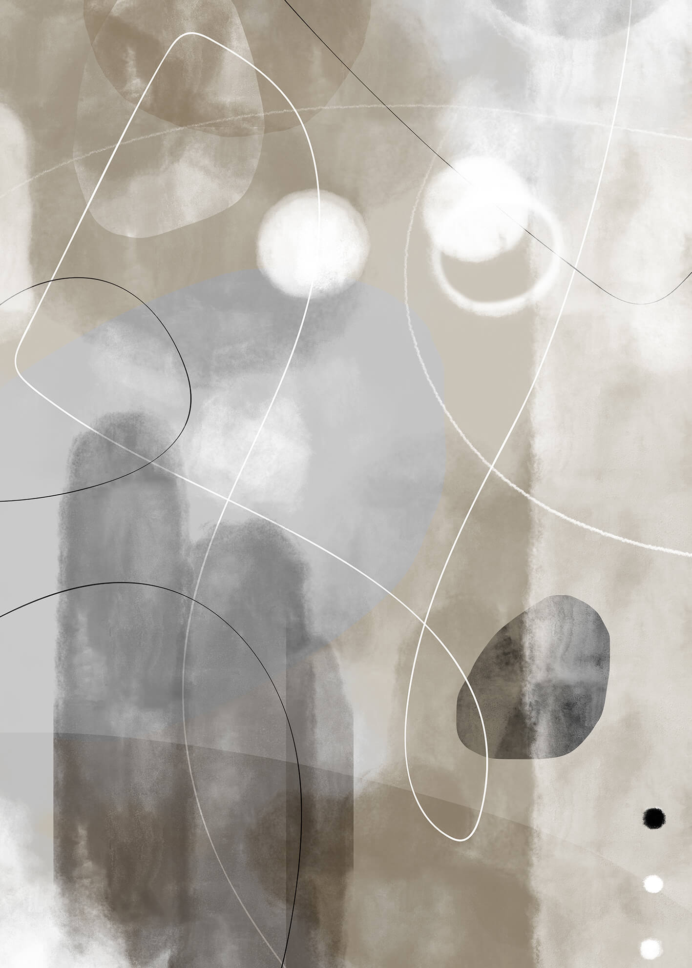 Ljuddämpande tavla - Abstract No1