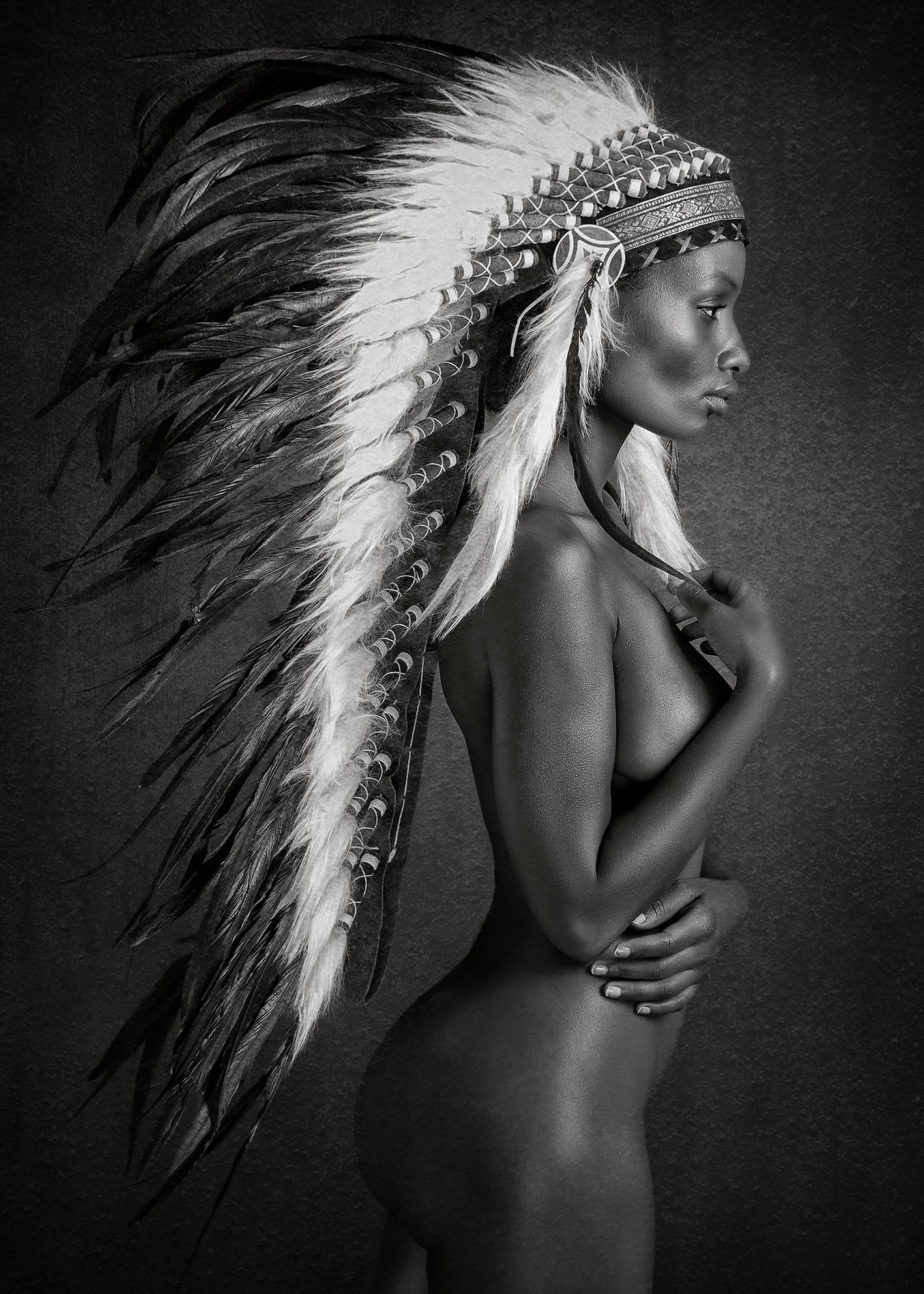 Ljuddämpande tavla - Beautiful Native Woman