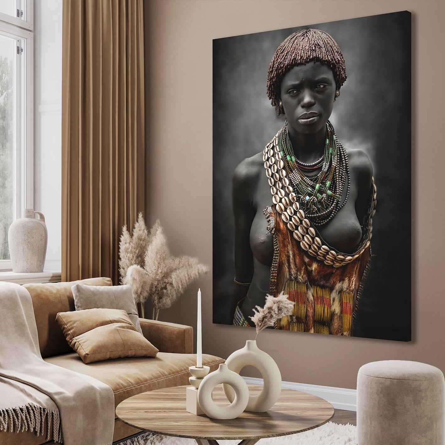 Ljuddämpande tavla - African Tribe Women