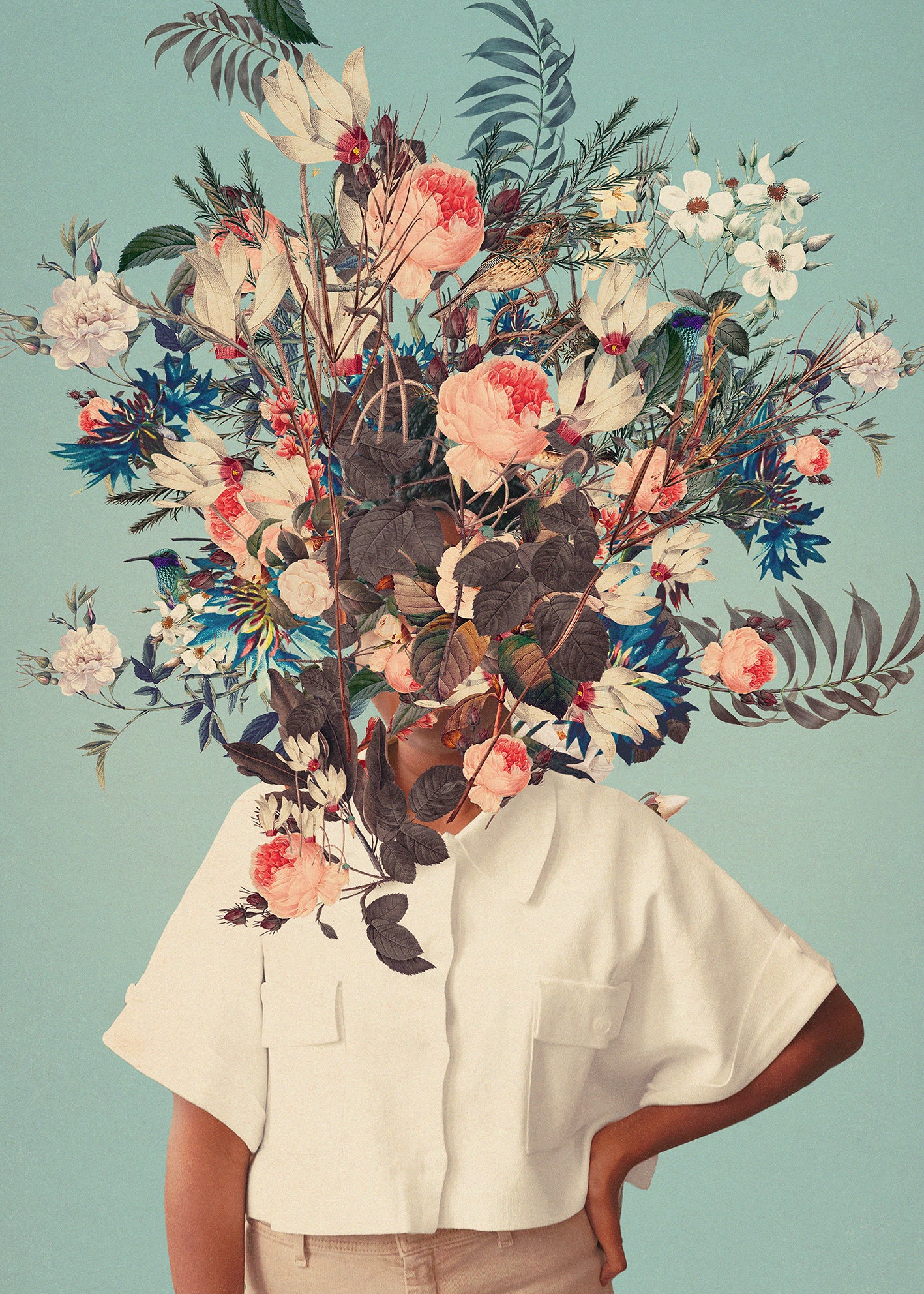 Ljuddämpande tavla - Flower Bouquet