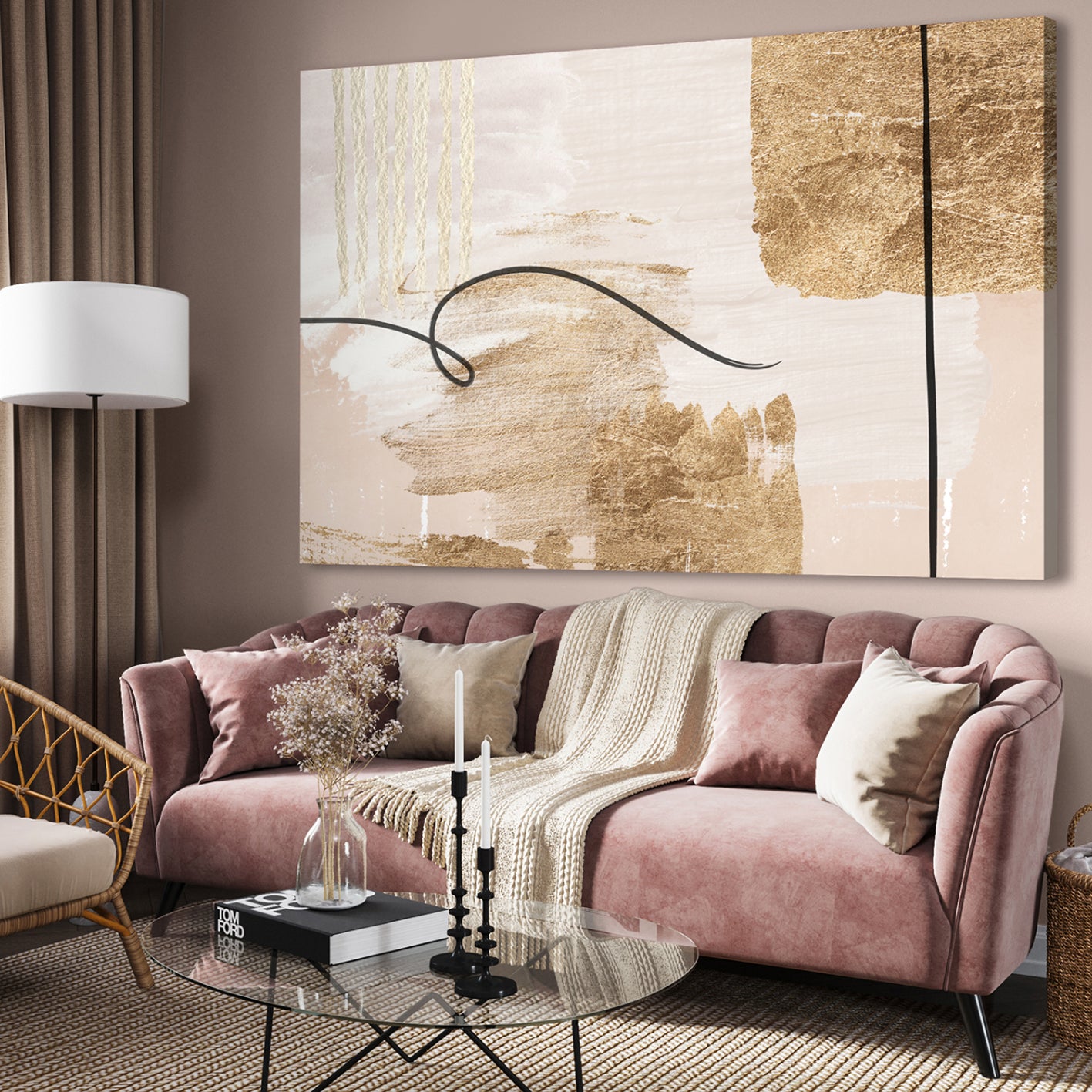 Canvastavla -  Beige Sublime
