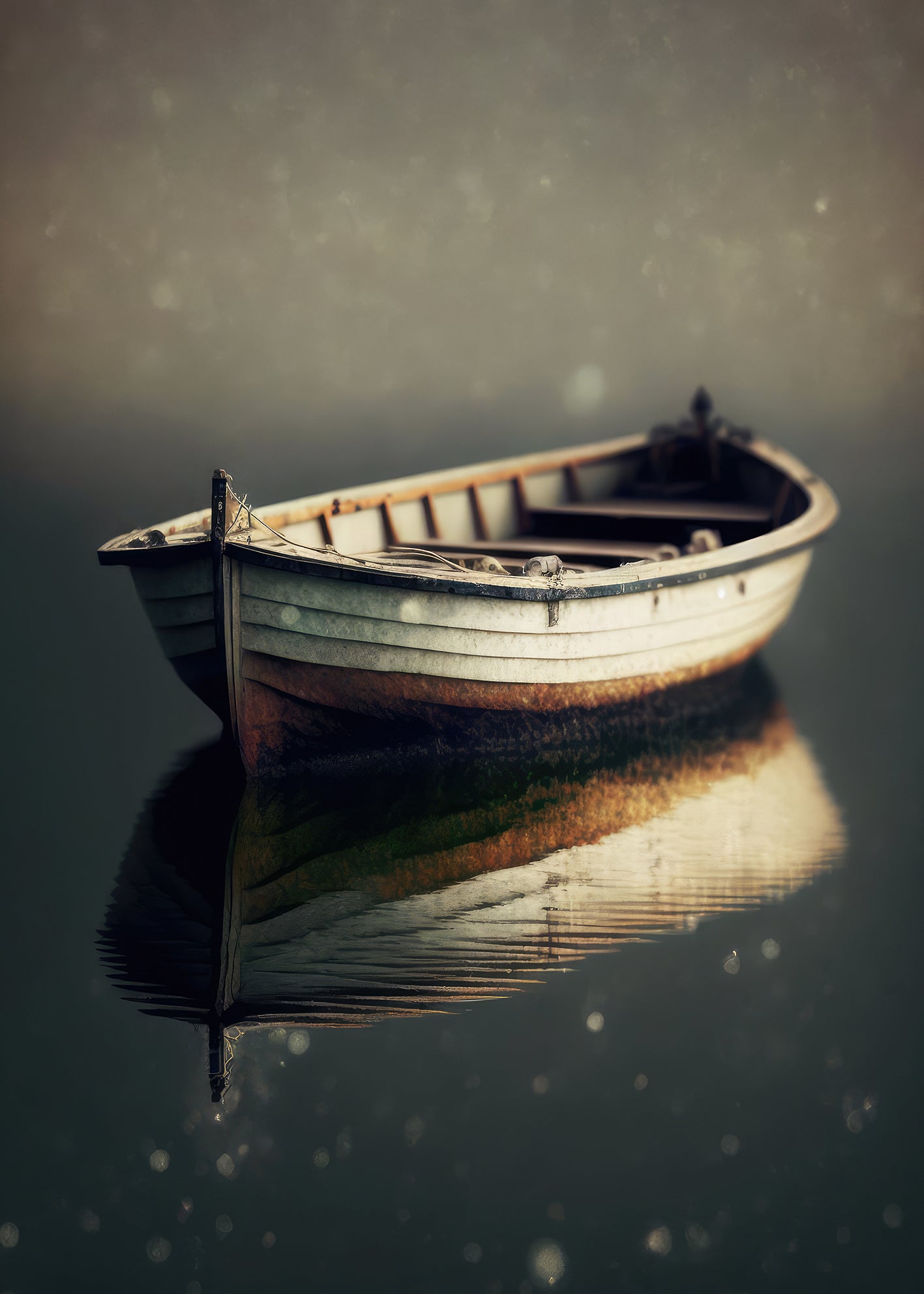 Ljuddämpande tavla - Lonely Boat